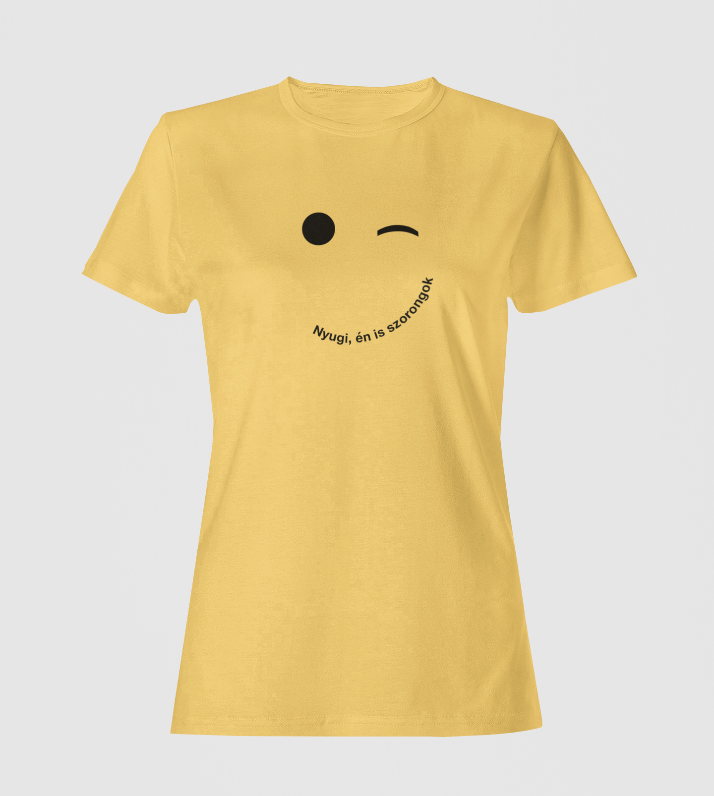 Nyugi, én is szorongok karcsúsított póló