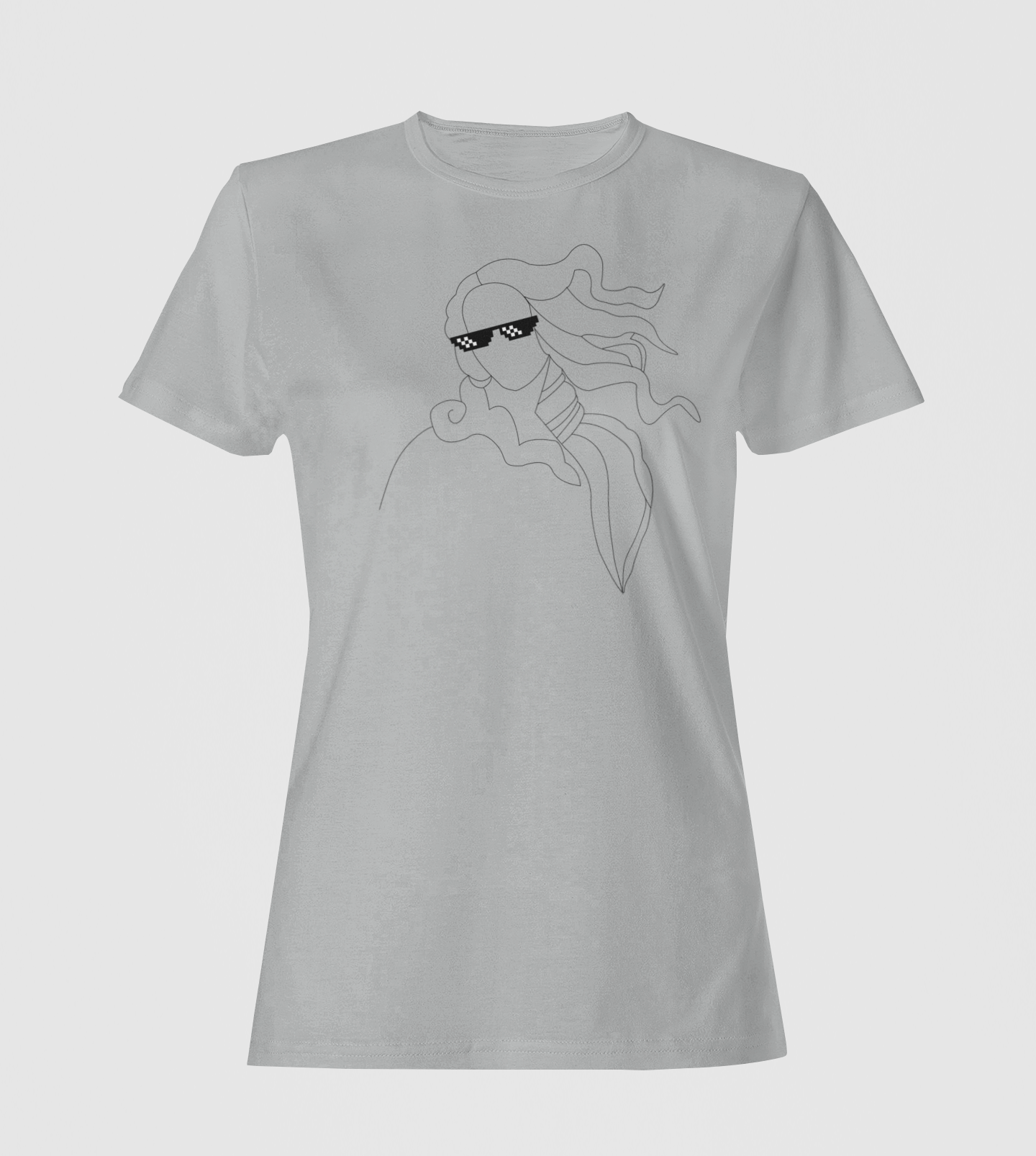 Vénusz szemüveggel karcsúsított póló