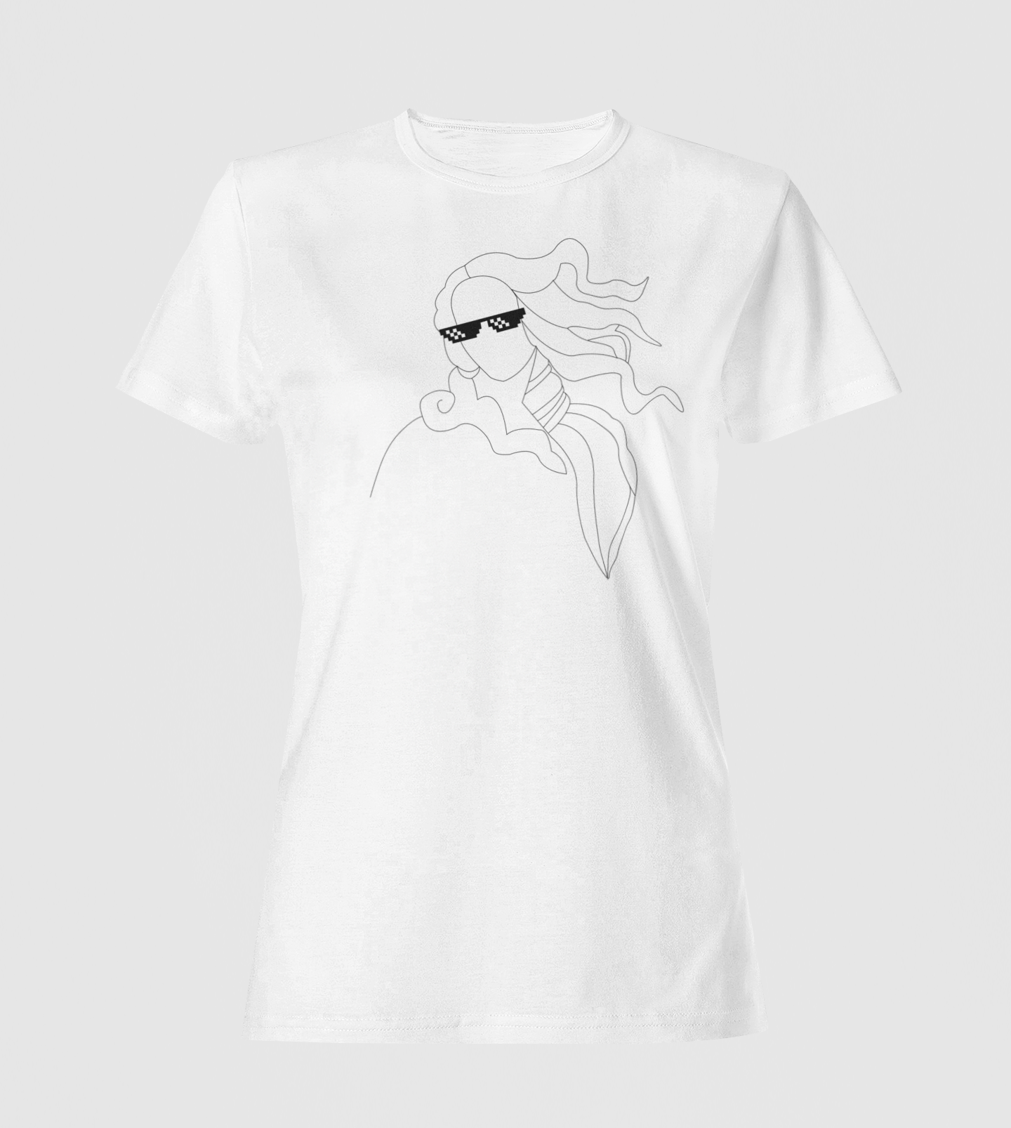 Vénusz szemüveggel karcsúsított póló